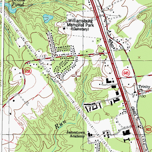 Topographic Map of Chisel Run, VA