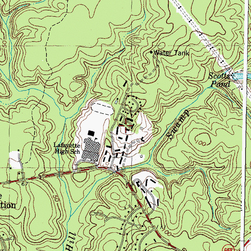 Topographic Map of Seasons Trace, VA