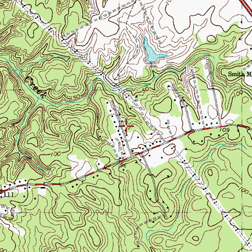 Topographic Map of James Shire Settlement, VA