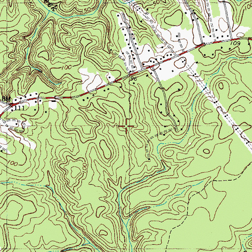 Topographic Map of Adams Hunt, VA