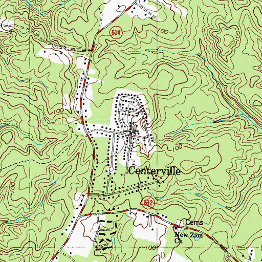 Topographic Map of Forest Glen, VA