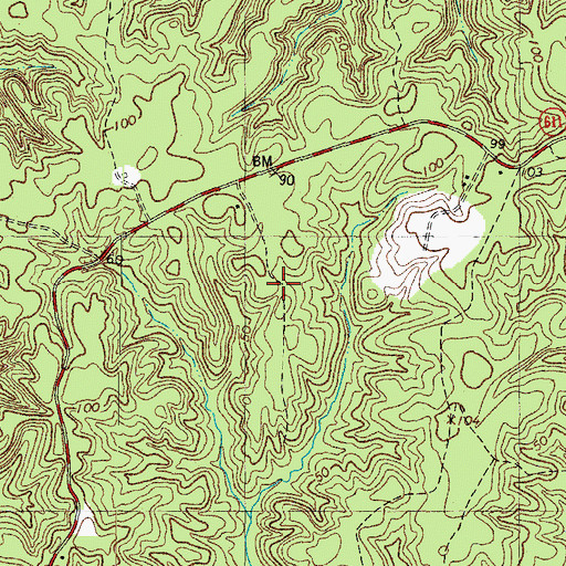 Topographic Map of James City County Landfill, VA