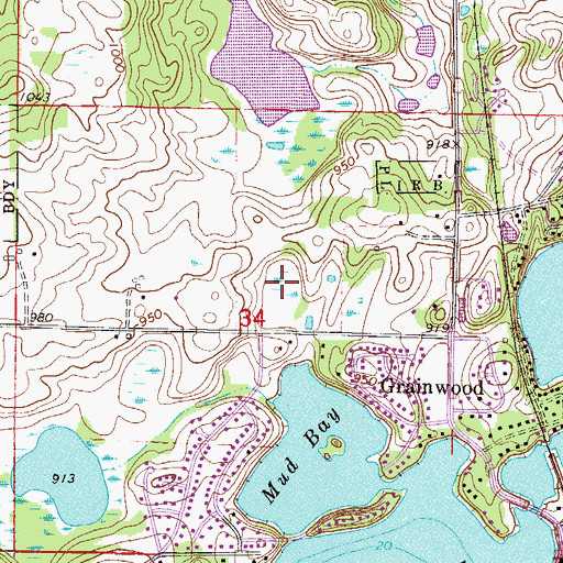 Topographic Map of Fairway Heights Park, MN