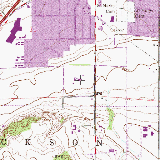 Topographic Map of Tahpah Park, MN