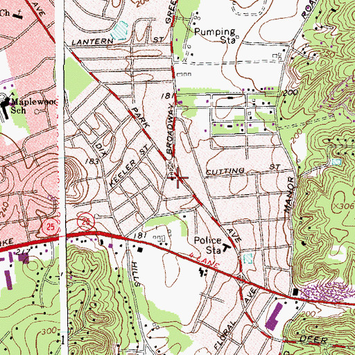 Topographic Map of Church of Christ, NY