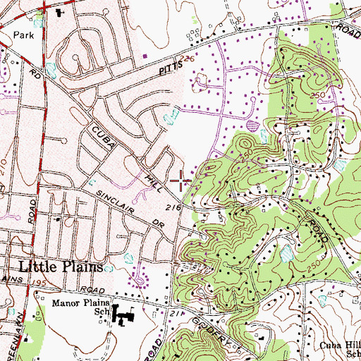 Topographic Map of Frederick H Gore Hanger, NY