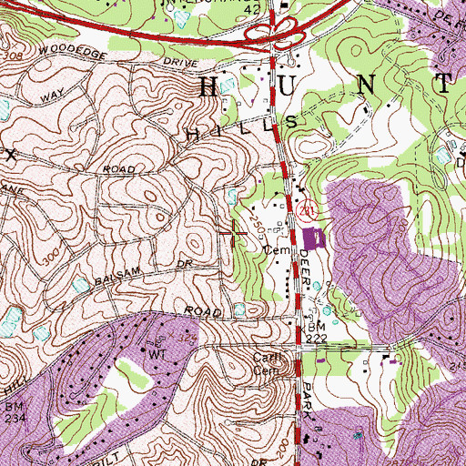 Topographic Map of Anna Gould Estate (historical), NY