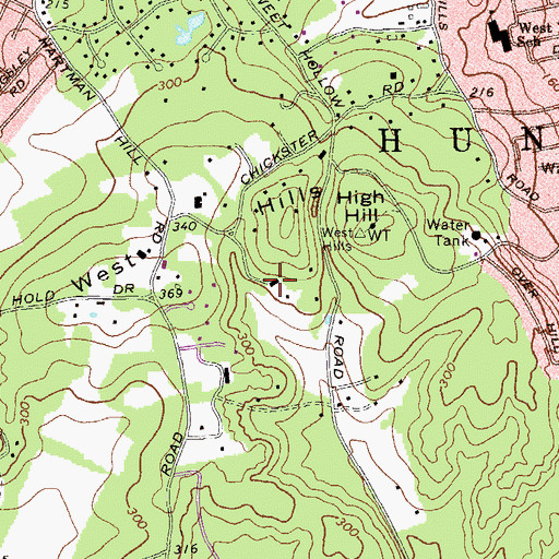 Topographic Map of H L Stimson Estate (historical), NY