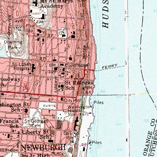 Topographic Map of Clinton Square, NY