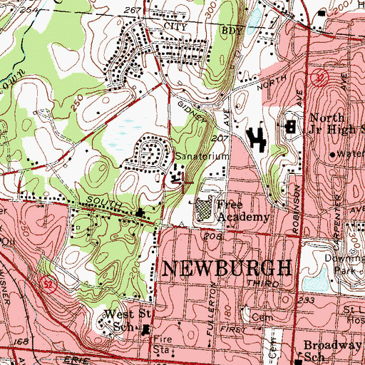 Topographic Map of Odell Memorial Tuberculosis Sanitarium (historical), NY