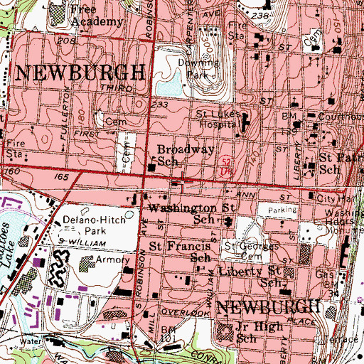 Topographic Map of Church of the Good Shepherd, NY