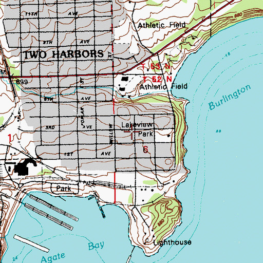 Topographic Map of Holy Spirit Catholic Cemetery, MN