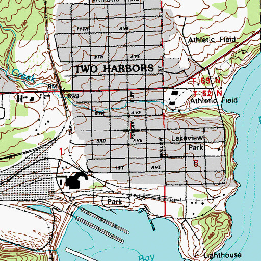 Topographic Map of Voyageur Trailer Park, MN