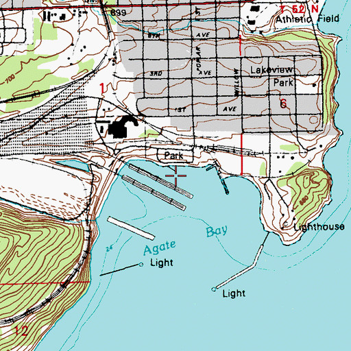 Topographic Map of Edna G Tugboat Museum, MN