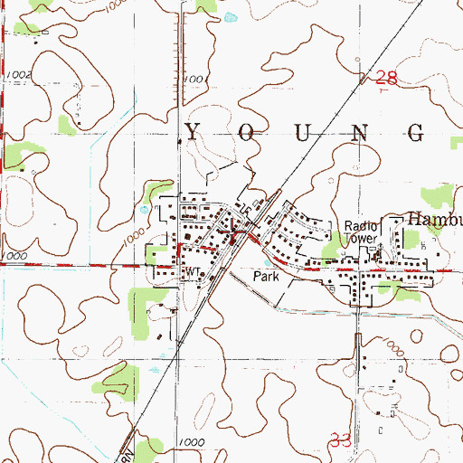 Topographic Map of Evangelical Reformed Church, MN