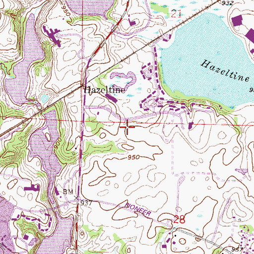 Topographic Map of Ridgeview Chasta Medical Plaza, MN