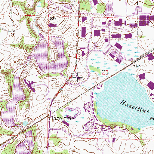 Topographic Map of Southwest Christian High School, MN