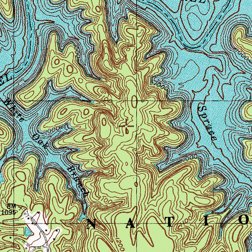 Topographic Map of Grove Recreation Area, KY