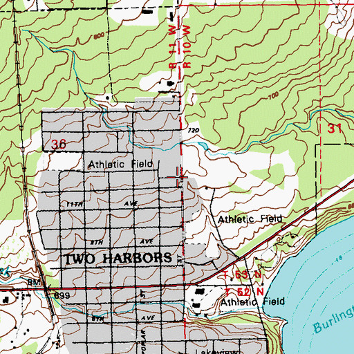 Topographic Map of Sunrise Nursing Home, MN