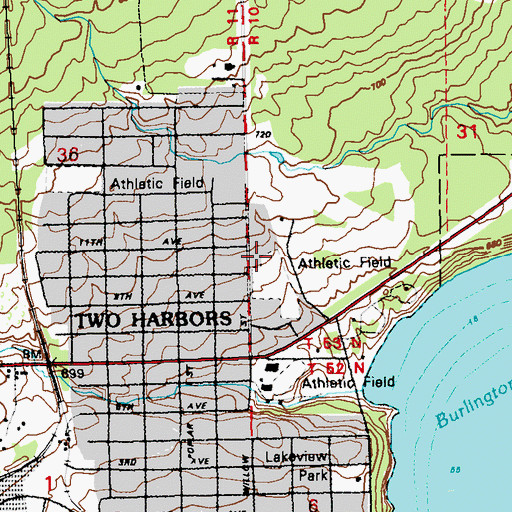 Topographic Map of Community Health Center, MN