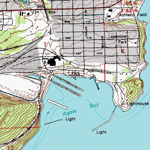 Topographic Map of Paul Van Hoven Park, MN