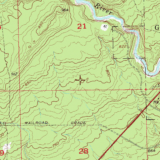 Topographic Map of Geology Behind the Waterfalls Geological Marker, MN