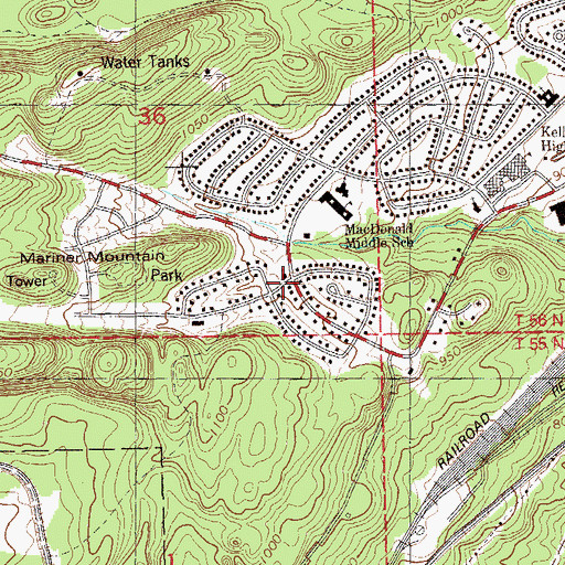 Topographic Map of Silver Bay Baptist Church, MN