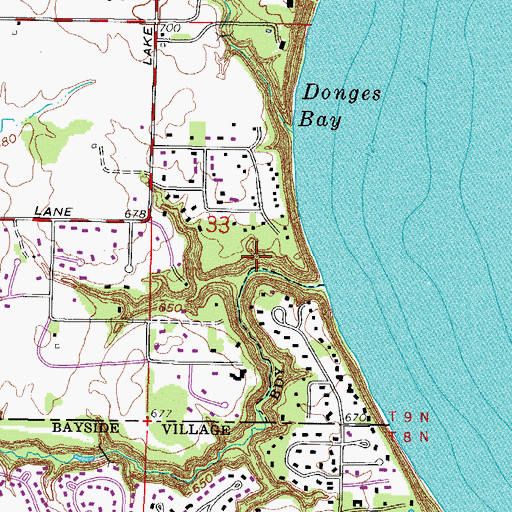 Topographic Map of Fairy Chasm State Natural Area, WI