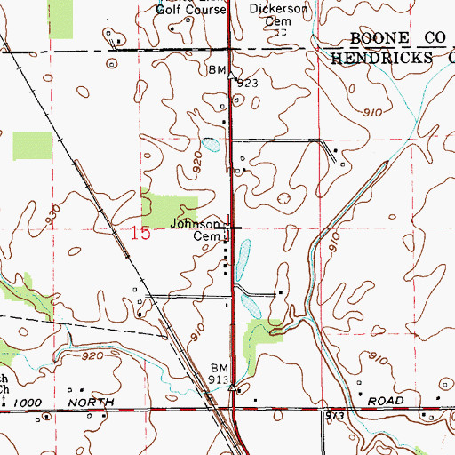Topographic Map of Smith - Shepherd Cemetery, IN