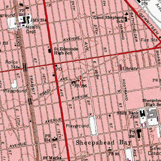 Topographic Map of Nachlath Zion Jewish Center, NY