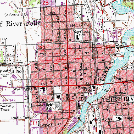 Topographic Map of Zion Lutheran Church, MN