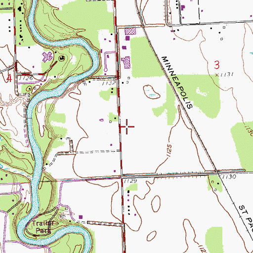Topographic Map of Abundant Life Church, MN