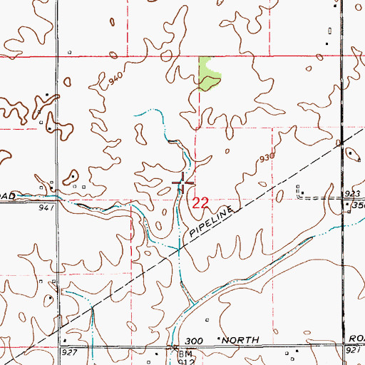 Topographic Map of Cofer Cemetery, IN