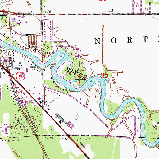 Topographic Map of Alan-A-Dale Park, MN
