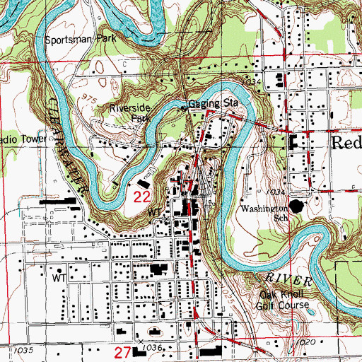 Topographic Map of Saint Joseph's School, MN