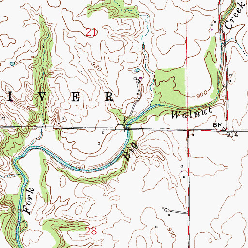 Topographic Map of Kidd Farm Cemetery, IN