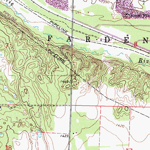 Topographic Map of Church of Christ, MN
