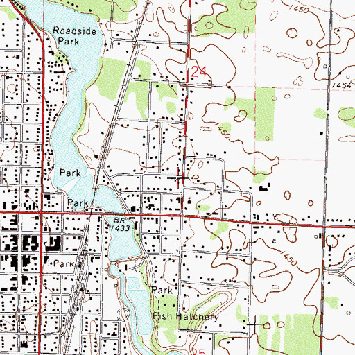 Topographic Map of New Life Christian Fellowship, MN