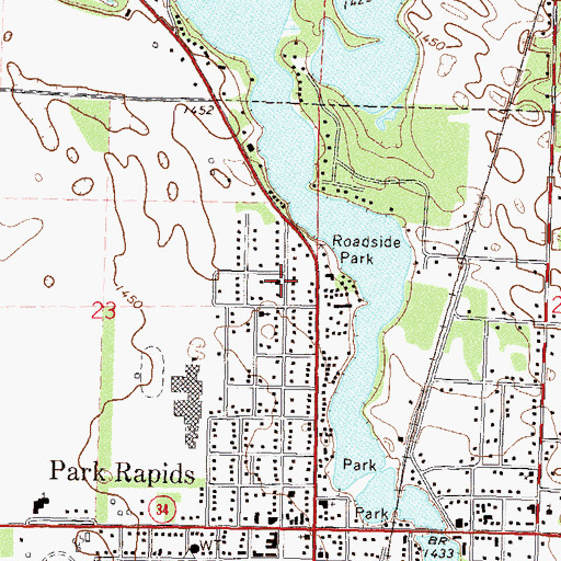 Topographic Map of Church of Christ, MN