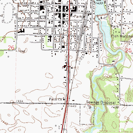 Topographic Map of Riverside United Methodist Church, MN