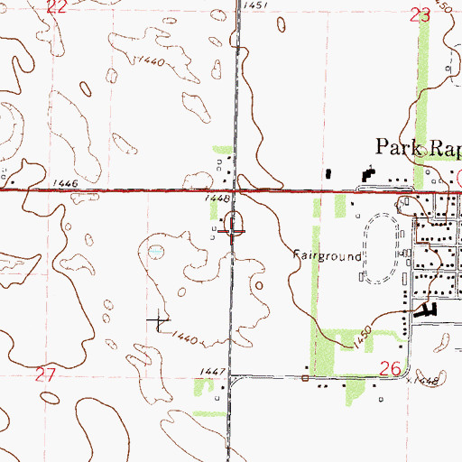 Topographic Map of Church of the Nazarene, MN