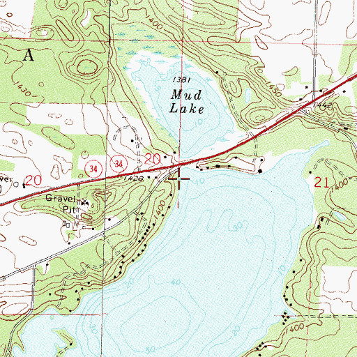 Topographic Map of Stockade Campground, MN