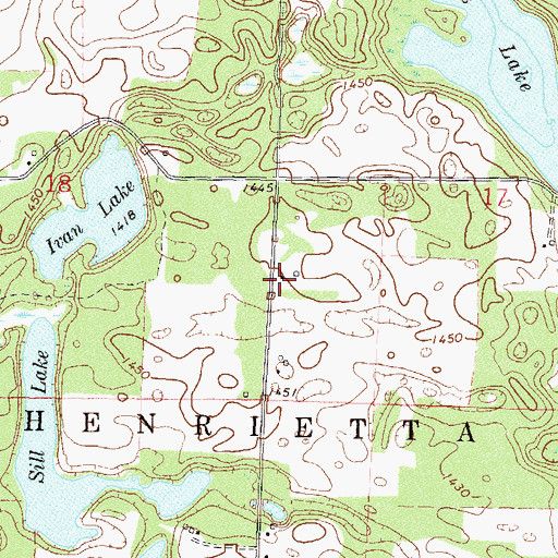 Topographic Map of Park Estates, MN
