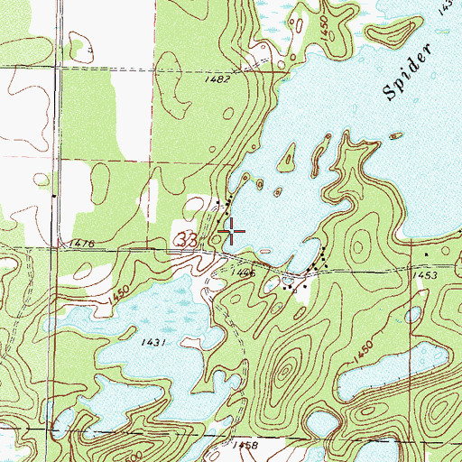 Topographic Map of Nature Land Campground, MN