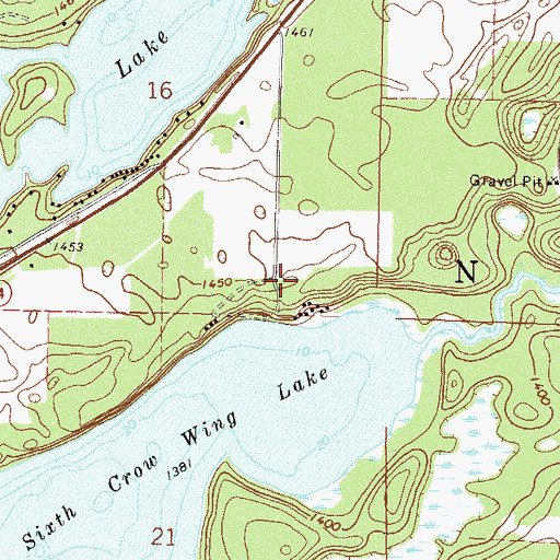 Topographic Map of Wildridge Resort and Campground, MN