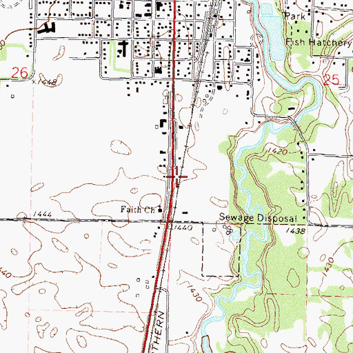 Topographic Map of All Veterans Memorial, MN