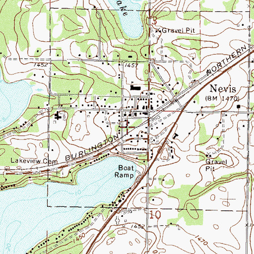 Topographic Map of Bethany Lutheran Church, MN