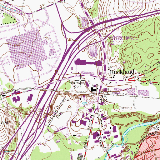 Topographic Map of Northwest Cemetery, CT