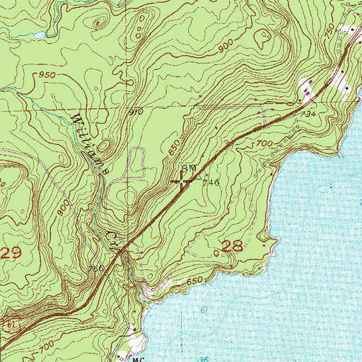 Topographic Map of Northern Exposure Campground, MN