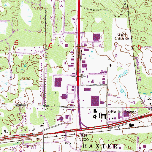 Topographic Map of Minnesota Fishing Hall of Fame, MN